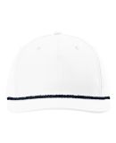 Richardson Hats 258 Braided Performance Cap in White/ navy