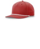 Richardson Hats 258 Braided Performance Cap in Red/ white
