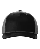 Richardson Hats 112FPR Rope Trucker Cap in Black/ charcoal