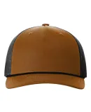 Richardson Hats 112FPR Rope Trucker Cap in Caramel/ black
