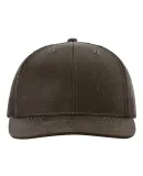 Richardson Hats 112WF Oil Cloth Trucker Cap in Brown