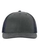 Richardson Hats 112WF Oil Cloth Trucker Cap in Navy