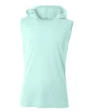 A4 Apparel NB3410 Youth Sleeveless Hooded T-Shirt in Pastel mint