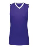 Augusta Sportswear 1687 Women's Rover Jersey in Purple/ white