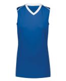 Augusta Sportswear 1687 Women's Rover Jersey in Royal/ white