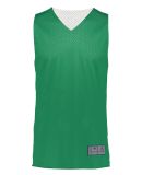 Augusta Sportswear 162 Youth Reversible 2.0 Jersey in Kelly/ white
