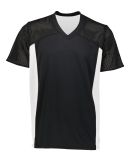 Augusta Sportswear 265 Youth Reversible Flag Footb in Black/ white