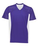 Augusta Sportswear 265 Youth Reversible Flag Footb in Purple/ white