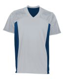 Augusta Sportswear 265 Youth Reversible Flag Footb in Silver/ navy
