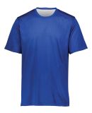 Augusta Sportswear 1603 Youth Short Sleeve Mesh Re in Royal/ white