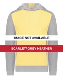 Augusta Sportswear 6866 Youth Eco Revive™ Three- Scarlet/ Grey Heather