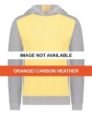 Augusta Sportswear 6866 Youth Eco Revive™ Three- Orange/ Carbon Heather