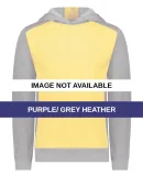 Augusta Sportswear 6866 Youth Eco Revive™ Three- Purple/ Grey Heather