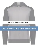 Augusta Sportswear 6900 Youth Eco Revive™ Three- Columbia Blue/ Carbon Heather