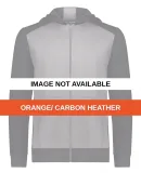 Augusta Sportswear 6900 Youth Eco Revive™ Three- Orange/ Carbon Heather