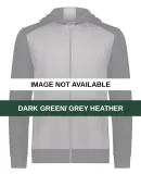 Augusta Sportswear 6900 Youth Eco Revive™ Three- Dark Green/ Grey Heather