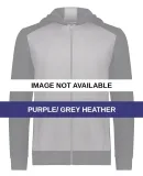 Augusta Sportswear 6900 Youth Eco Revive™ Three- Purple/ Grey Heather