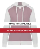 Augusta Sportswear 6901 Women's Eco Revive™ Thre Scarlet/ Grey Heather