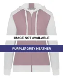 Augusta Sportswear 6901 Women's Eco Revive™ Thre Purple/ Grey Heather