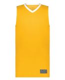Augusta Sportswear 6886 Match-Up Basketball Jersey in Gold/ white