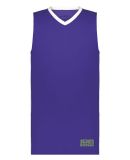 Augusta Sportswear 6887 Youth Match-Up Basketball  in Purple/ white