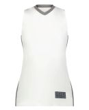 Augusta Sportswear 6888 Women's Match-Up Basketbal in White/ graphite