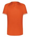 Augusta Sportswear 6905 Cutter Henley Jersey in Orange/ white