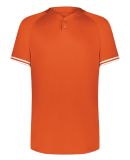 Augusta Sportswear 6906 Youth Cutter Henley Jersey in Orange/ white