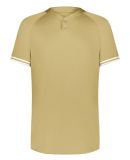 Augusta Sportswear 6906 Youth Cutter Henley Jersey in Vegas gold/ white