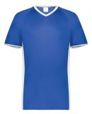 Augusta Sportswear 6908 Youth Cutter V-Neck Jersey in Royal/ white