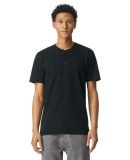 American Apparel 2004CVC CVC Henley Tee in Black
