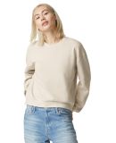 American Apparel RF494 ReFlex Women's Fleece Crewn in Bone