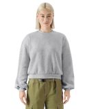 American Apparel RF494 ReFlex Women's Fleece Crewn in Heather grey