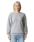 American Apparel RF496 ReFlex Fleece Crewneck Swea in Heather grey