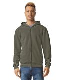 American Apparel RF497 ReFlex Fleece Full-Zip Hood in Lieutenant