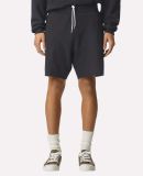 American Apparel 2PQ Pique Unisex Gym Shorts in Black