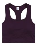 Boxercraft YS83 Youth Cropped Middie Tank in Sporty plum