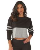 Boxercraft BW3515 Women's Crop Retro Jesery in Black/ oxford