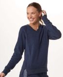 Boxercraft BW5402 Women's Travel V-Neck Pullover in Navy