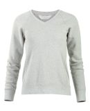 Boxercraft BW5402 Women's Travel V-Neck Pullover in Oxford heather