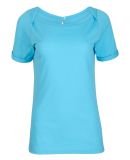 Boxercraft BW2404 Women's Carefree T-shirt in Pacific blue