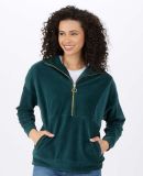 Boxercraft BW5203 Women's Manchester Quarter Zip in Moss