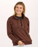 Boxercraft BW5401 Women's Lace Up Pullover in Espresso