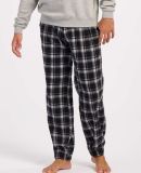 Boxercraft BM6625 Flannel Joggers in Heritage black plaid