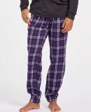 Boxercraft BM6625 Flannel Joggers in Purple/ white