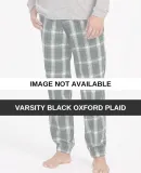 Boxercraft BM6625 Flannel Joggers Varsity Black Oxford Plaid