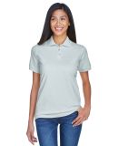 8530 UltraClub® Ladies' Classic Pique Cotton Polo in Silver