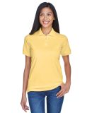 8530 UltraClub® Ladies' Classic Pique Cotton Polo in Yellow