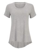 Boxercraft BW2105 Women's Bamboo Scoop Neck T-Shir in Oxford heather