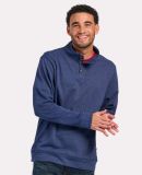 Boxercraft BM5209 French Terry Button Pullover in Navy heather